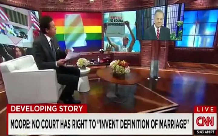 Alabama’s Chief Justice Moore Cleans CNN Host’s Clock in Same-Sex Marriage Debate